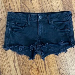 Black Jean Shorts from AEO